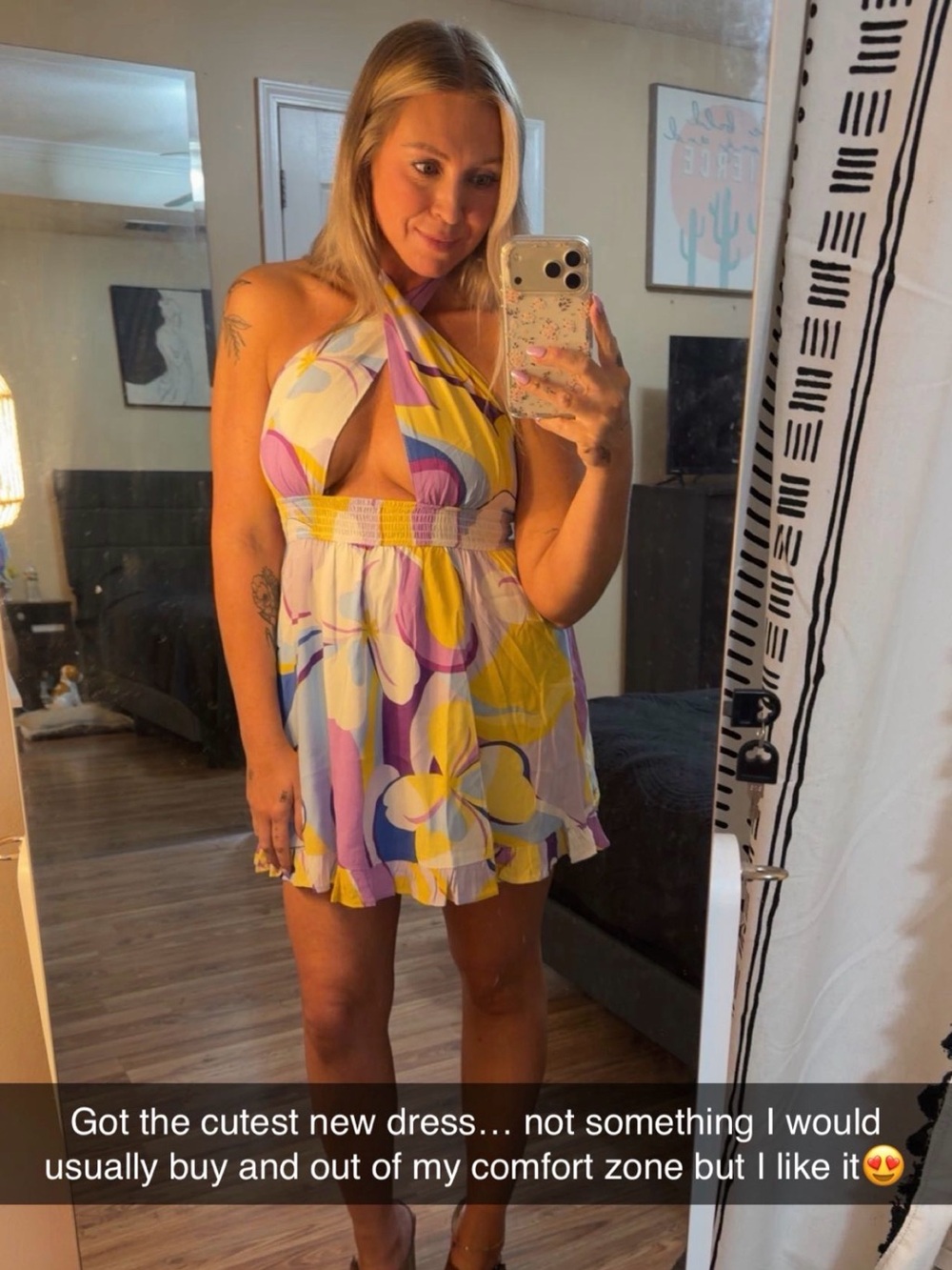 Backless Halter Floral Sundress in Yellow, Purple, Blue